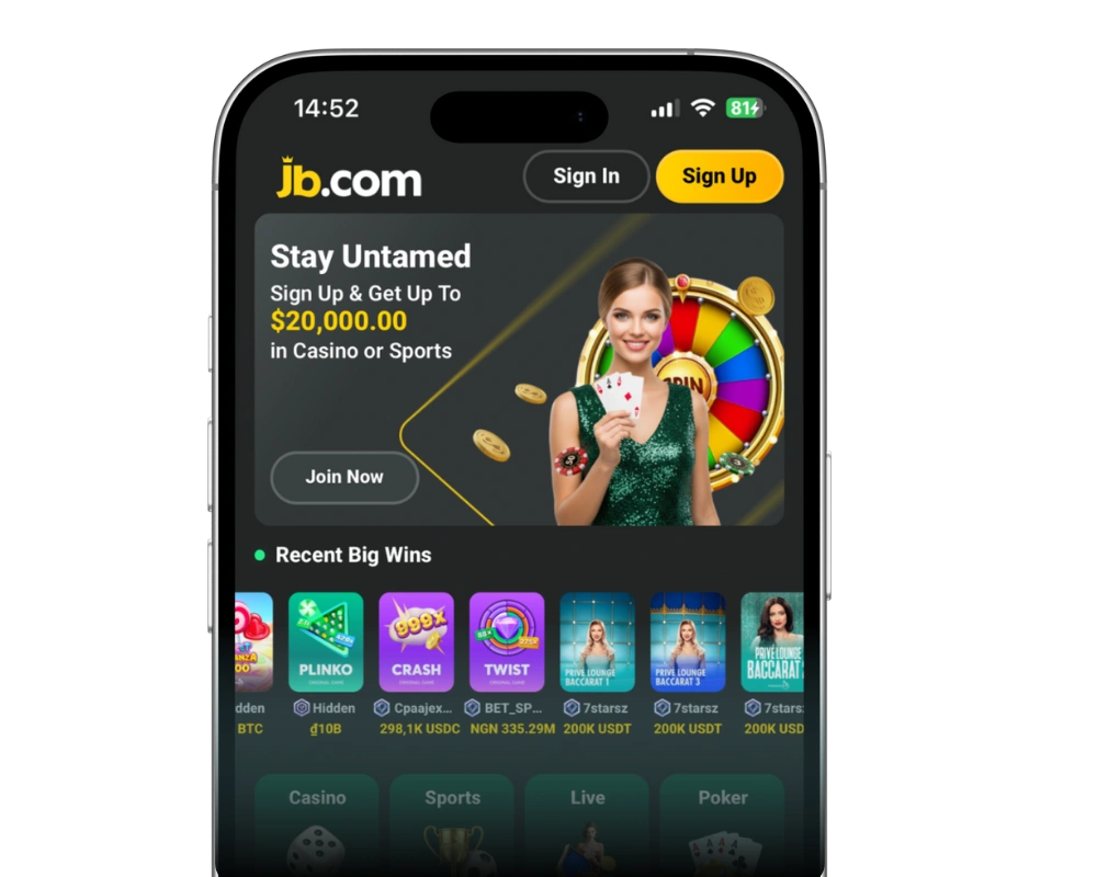 JB Casino Mobile Version